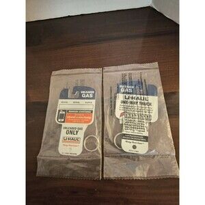 Lot Of 2 U Haul Keychains Moving Storage Truck Key Fob Gas Tag White & Blue